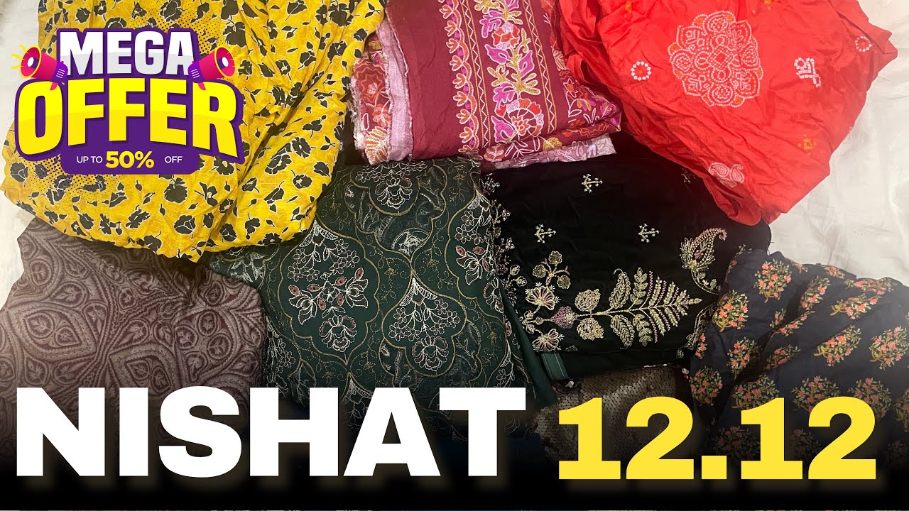 Nishat 12.12 SALE - Winter Stock 50% OFF - End Year Sale 🫶🏻 03366397777