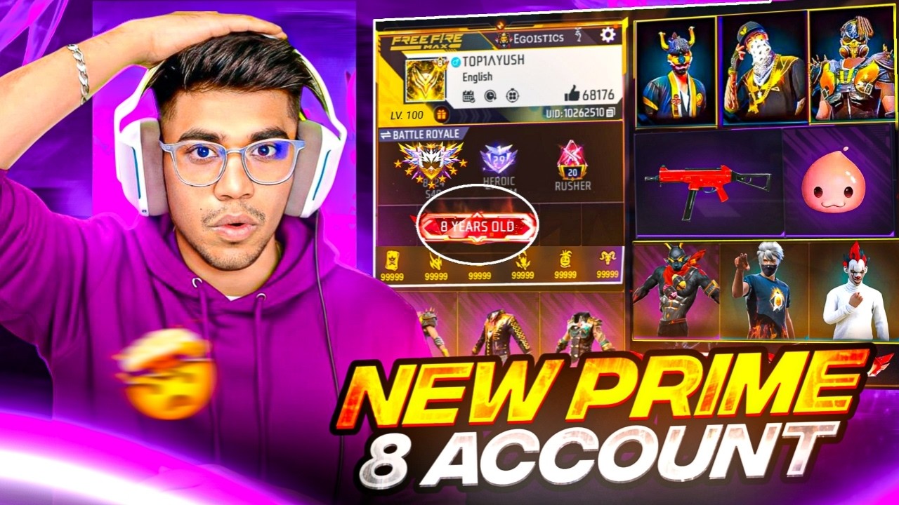 Come Back😎My New Prime 8 Level Account🔥Collection Reveal !!
