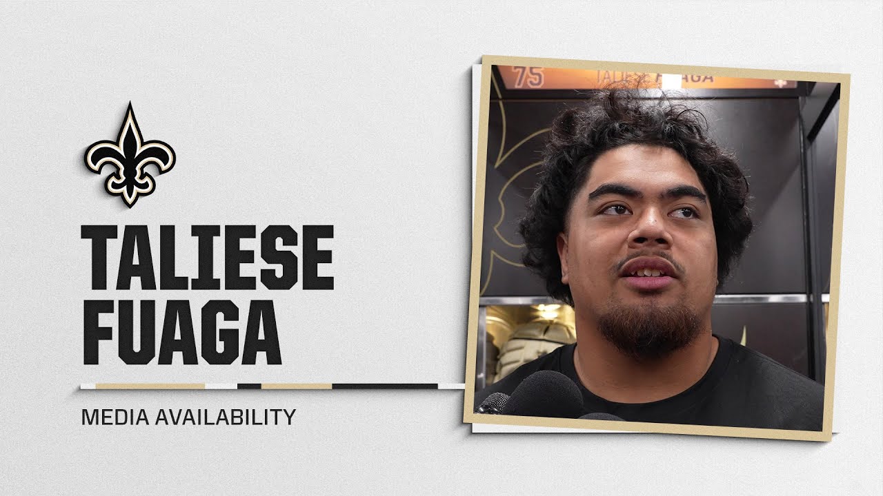 Taliese Fuaga on offensive struggles, Erik McCoy's injury | New Orleans Saints