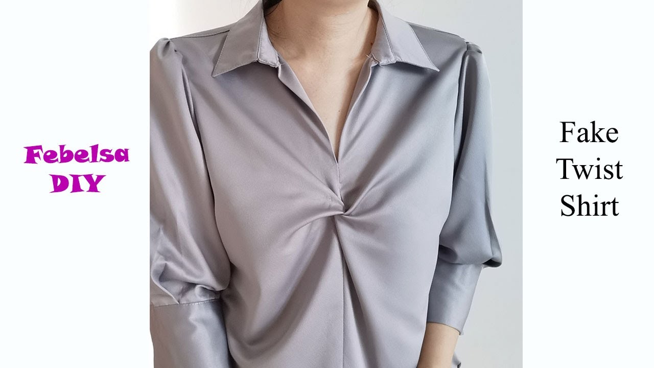V080 - How to make Fake Twist Shirt (Upcycle)