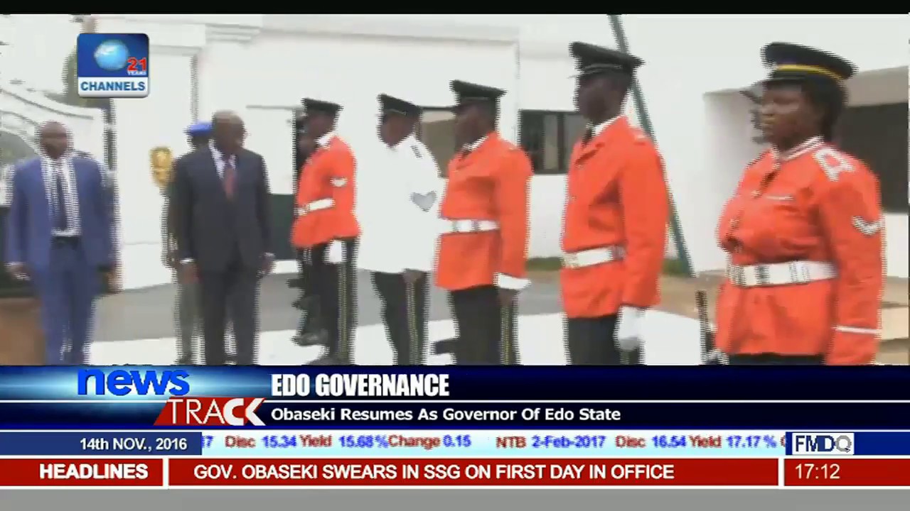 Edo Governance: Obaseki Resumes As Governor Of Edo State