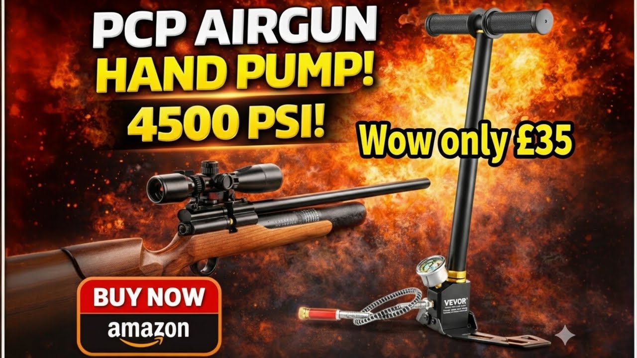 Air Rifle PCP Pump Tested: VEVOR 3-Stage High-Pressure Hand Pump Review. 