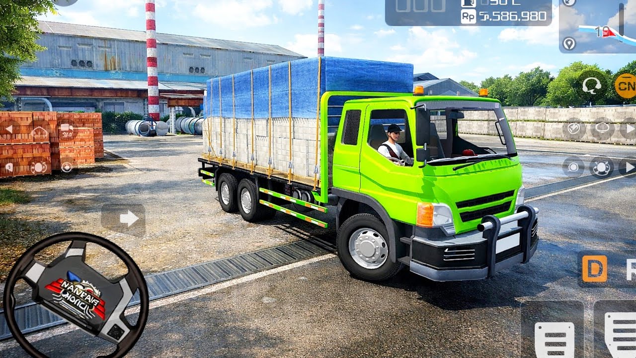 Truck 🚚  Simulator Indonesia | Bricks Delivery To Construction 🚧 Project Mobile Gameplay 