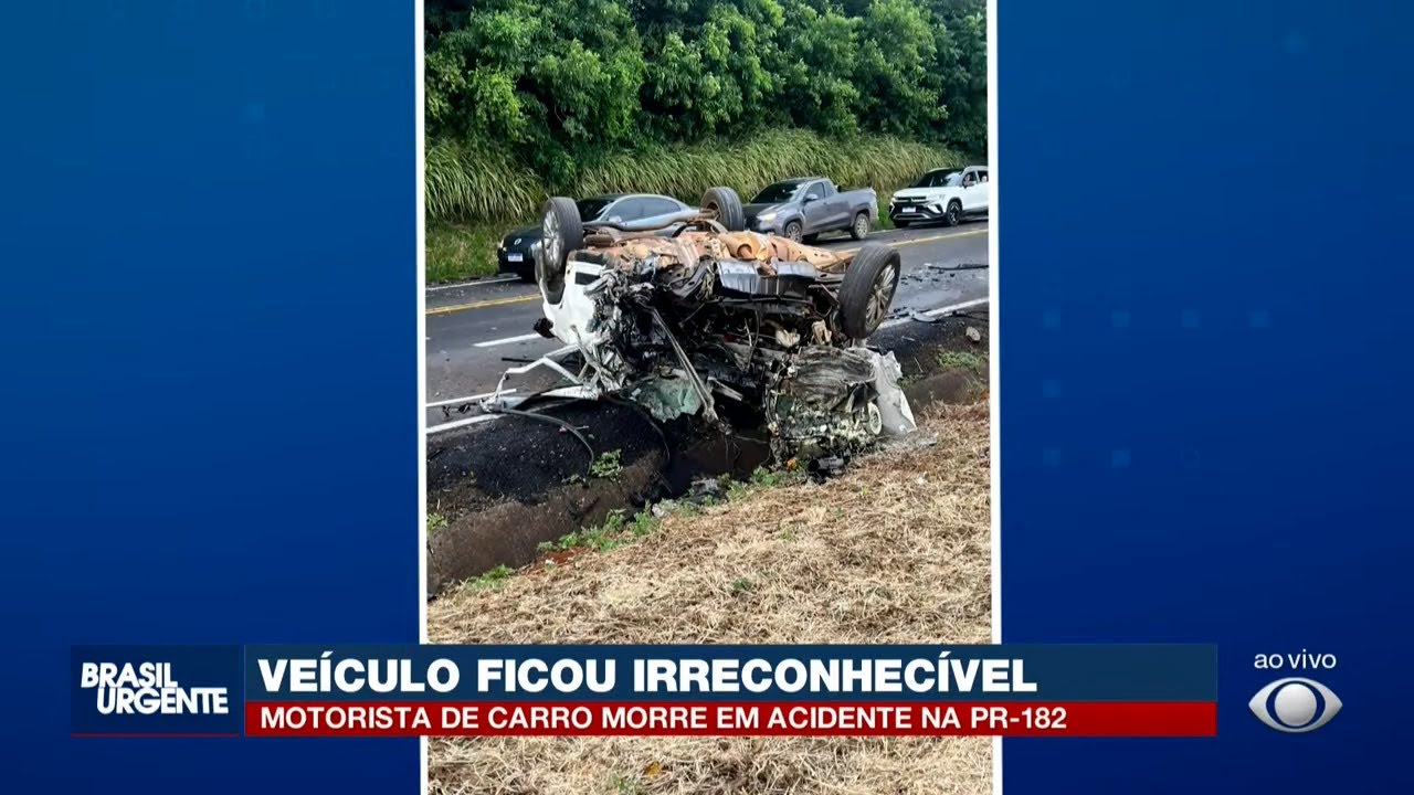 Acidente na PR-182 deixa motorista morto entre Ampere e Beltrão