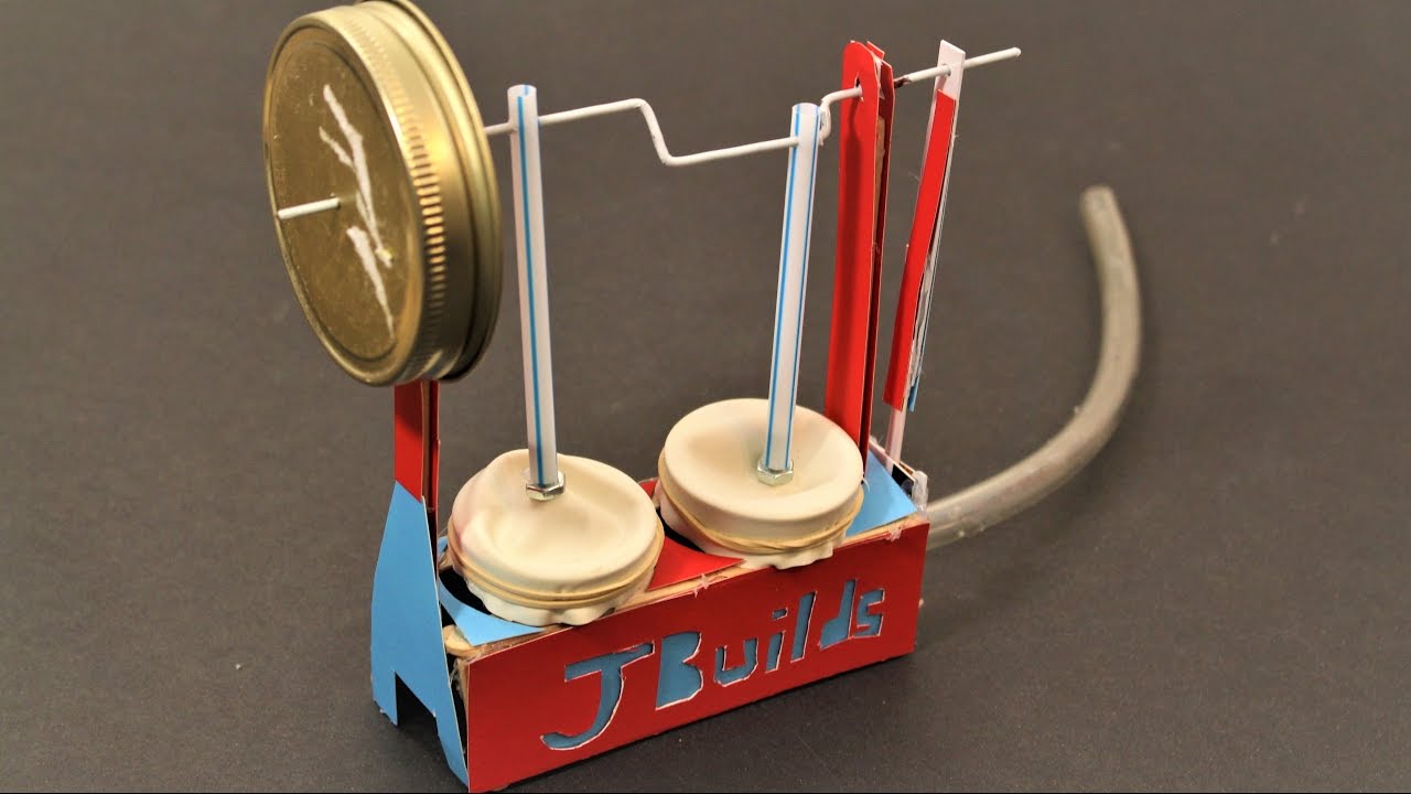 DIY Balloon Engine - Homemade Air Engine