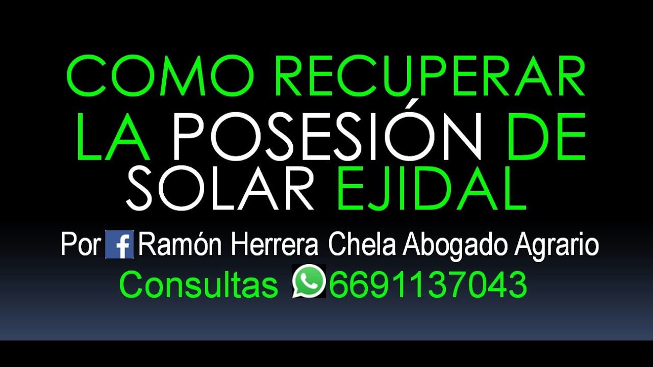Cómo recuperar la posesión de un solar