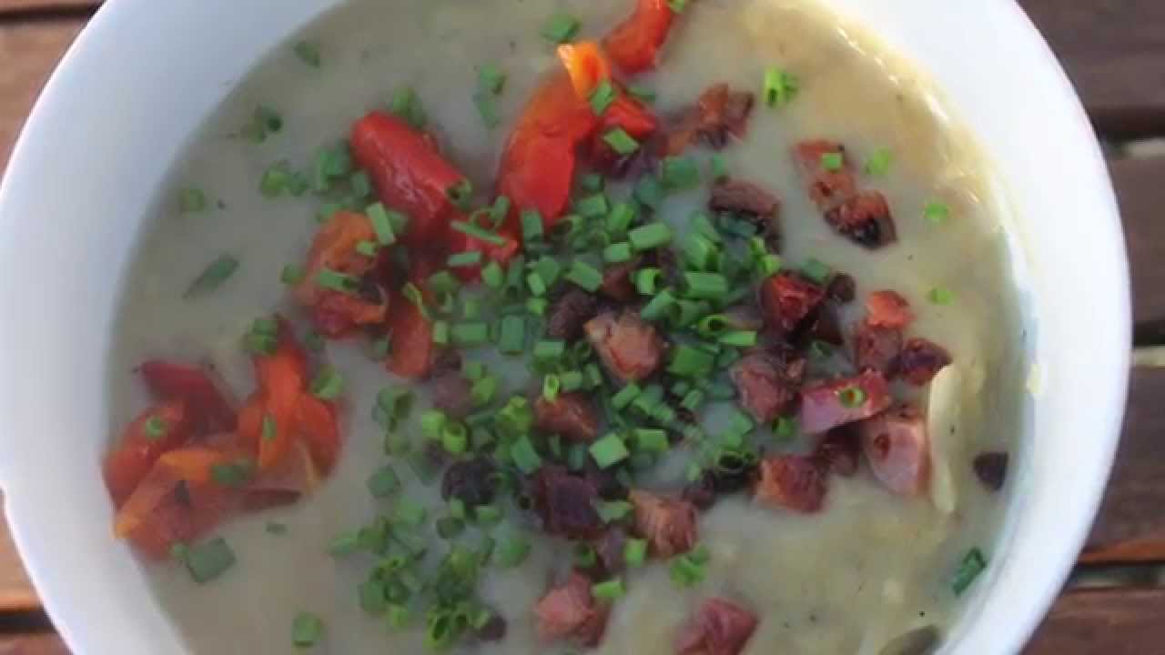 Weber's Wintergrillen im Test - Kartoffelsuppe mit gegrilltem Lauch - 0815BBQ