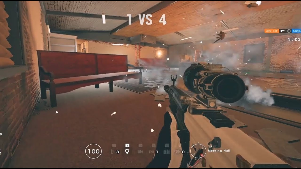 Интенсивный бой 1 на 4 Ace Clutch — Rainbow Six Siege