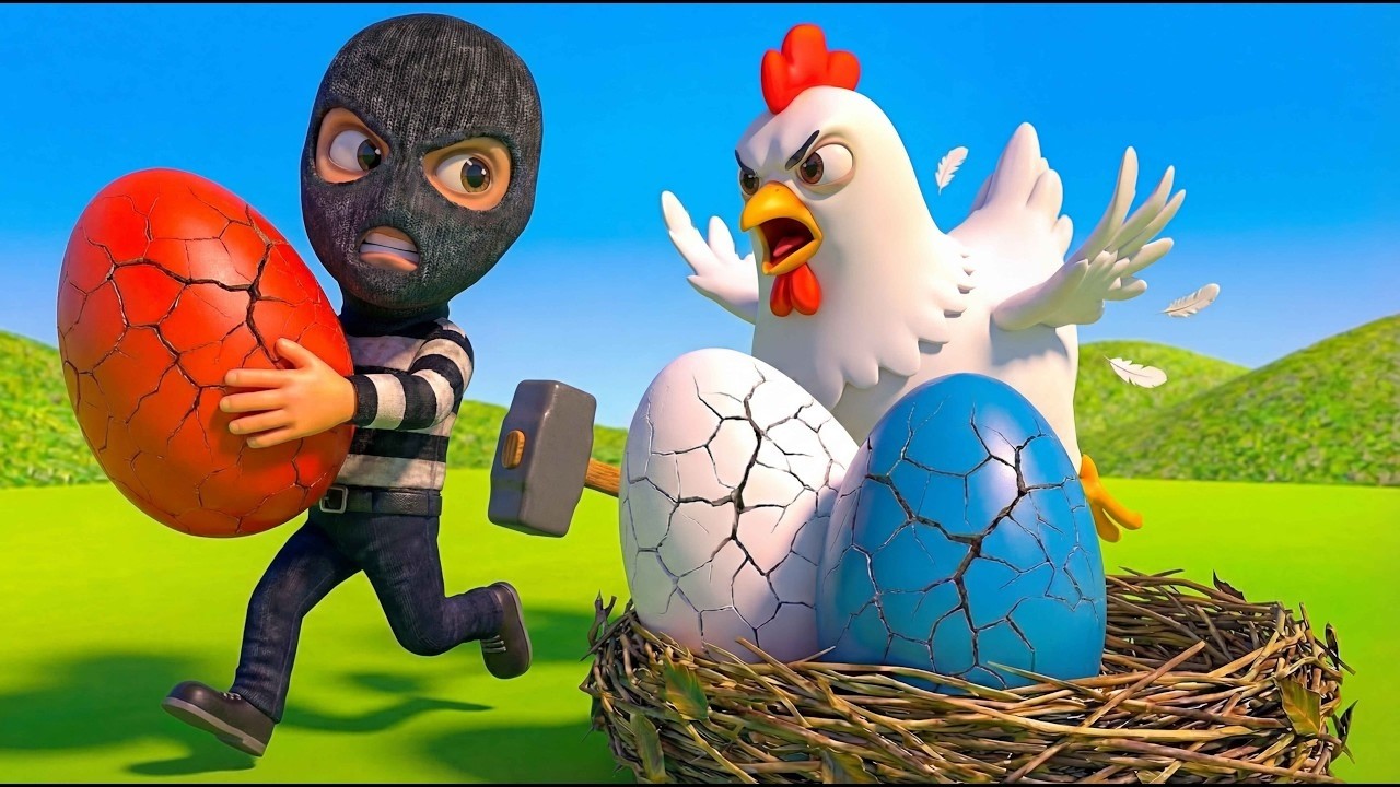 Old MacDonald’s Farm 😱 | Mother Hen Is Crying After Eggs Are Stolen 🐔🥚