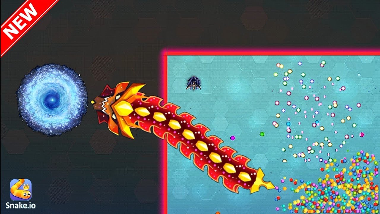 SECRET LEVEL TELEPORT ANIMATION IN SNAKE. IO 🐍 EPIC SNAKEIO GAMEPLAY