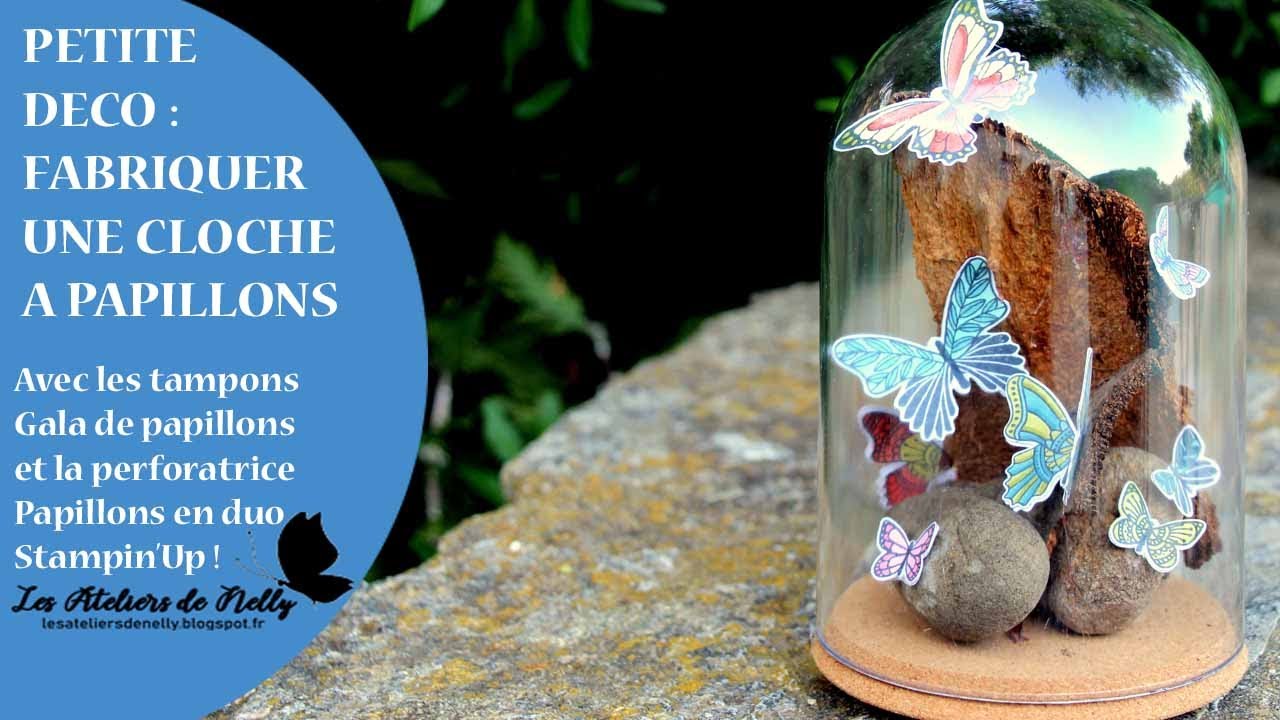 Une envollée de papillons sous cloche, avec des produits Stampin'Up !