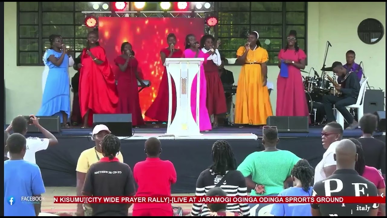 Ekaka Itimo Live ministration at Jomo Kenyatta Sportsground Kisumu Prayer Rally