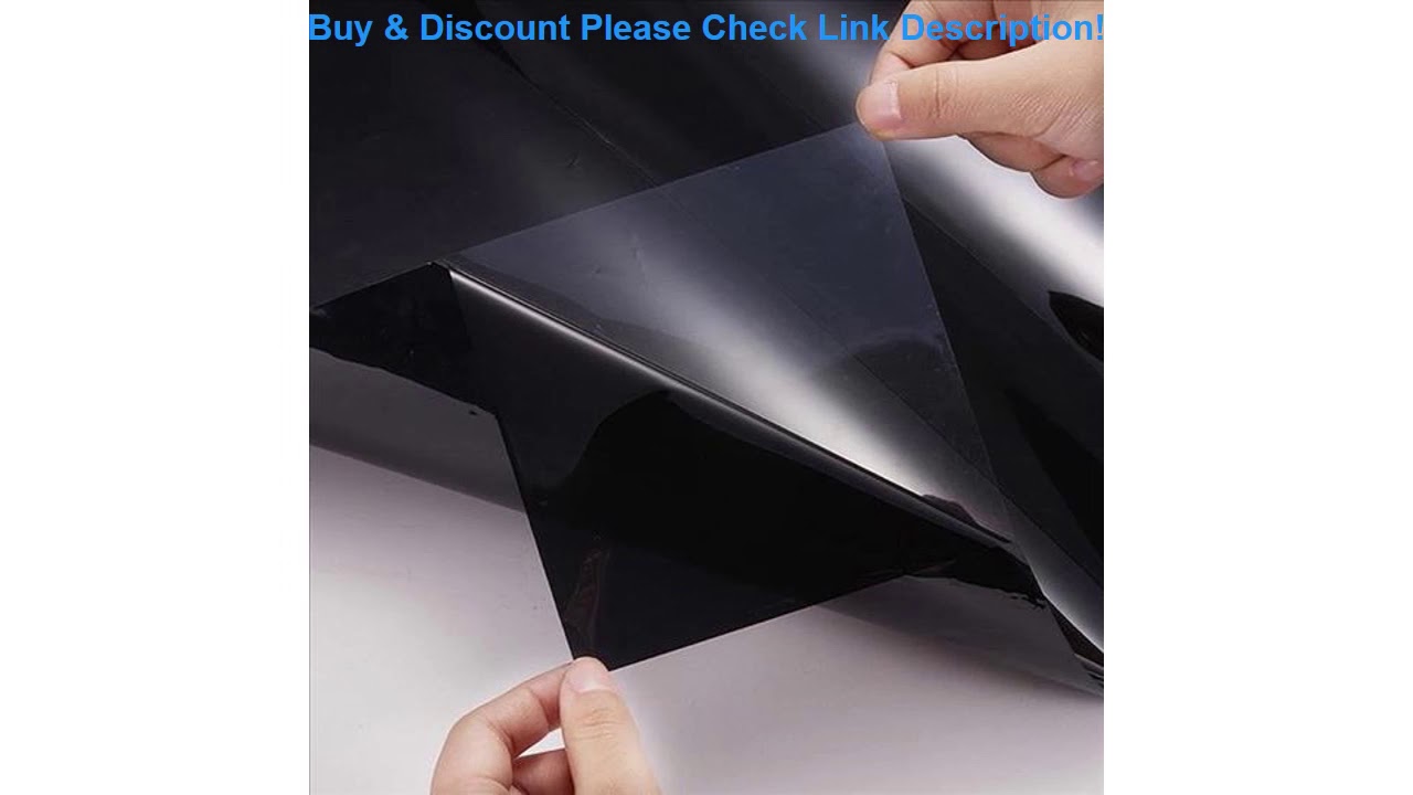 Review Car Tint Film Office Glass Window VLT 20% Anti UV Black Universal Solar