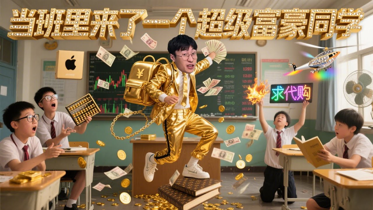 当班上来了一位富二代同学#内容过于真实#贾大萌#一人分饰多角#万万没想到#意想不到的结局