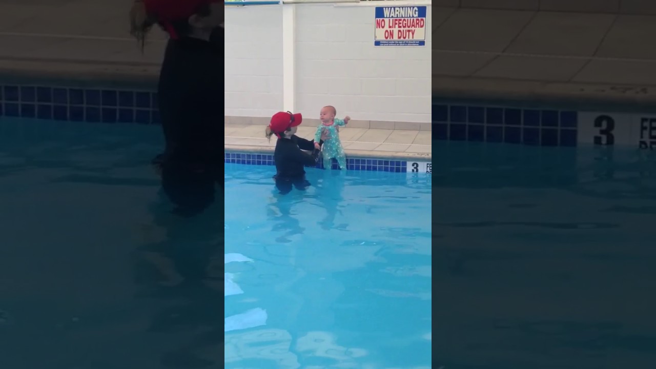 8 Month Old Baby Swimming Lesson | Swimfinity Swimming Academy