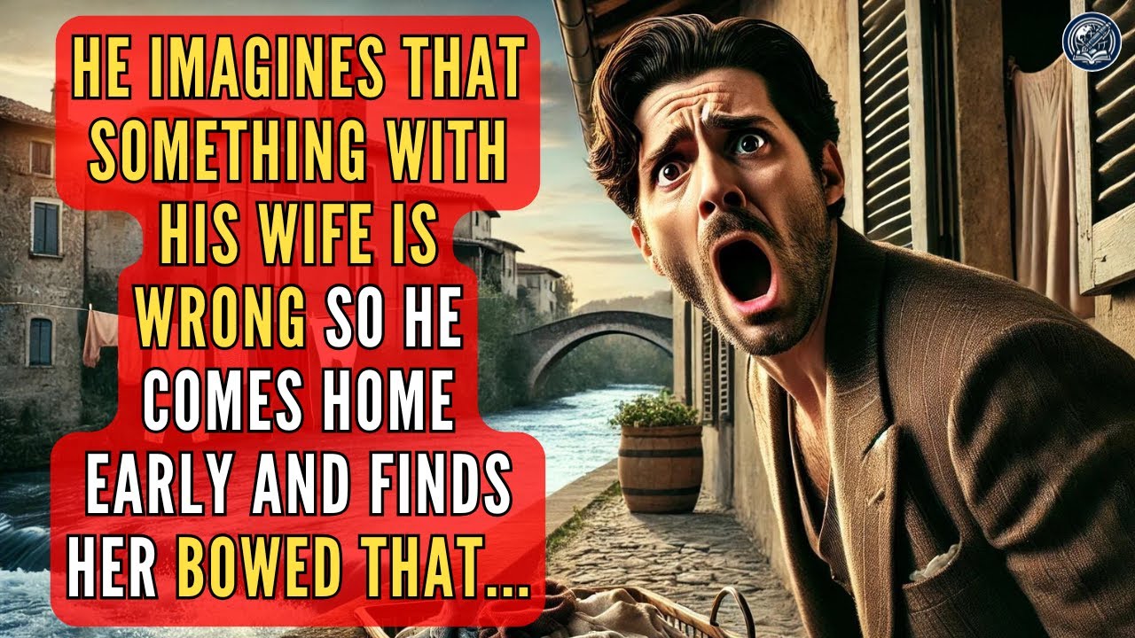 Husband Has Like A Premonition And Returns Home Earlier Than Expected And Sees That Wife Is