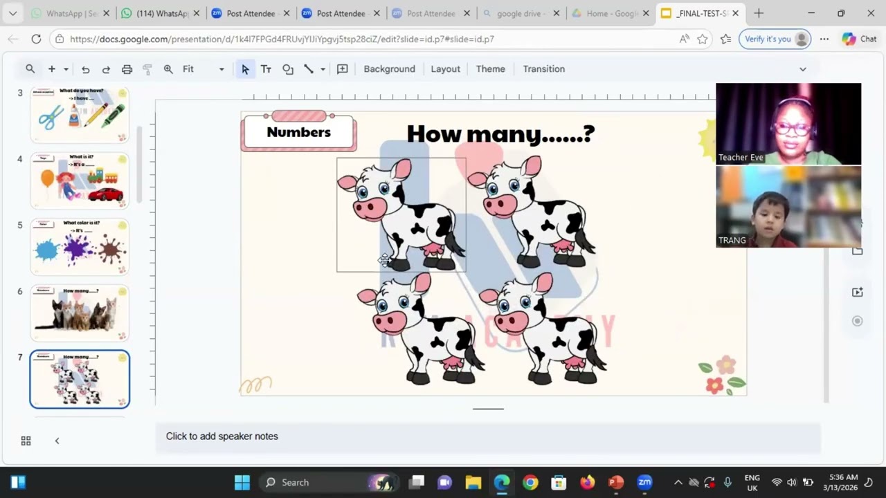 SPEAKING TEST - LEO - BIG 12 (LEVEL 1)