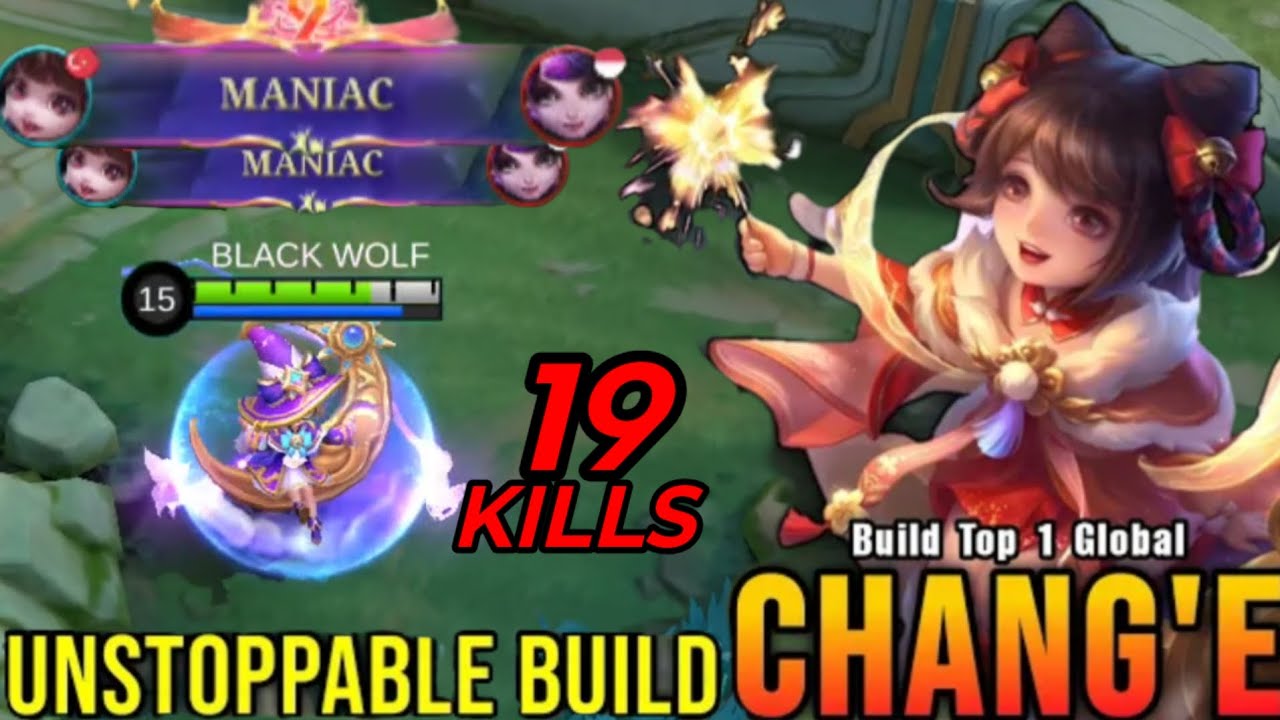 19 Kills!! Chang'e MANIAC LENGENDARY Build And Emblem 2026!! - Top 1 Global Chang'e ~ MLBB