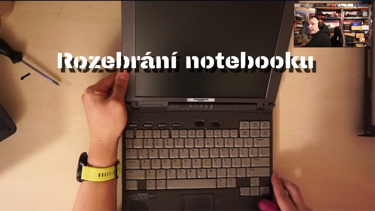 Rozebírání Notebooku Compaq Armada A4130T