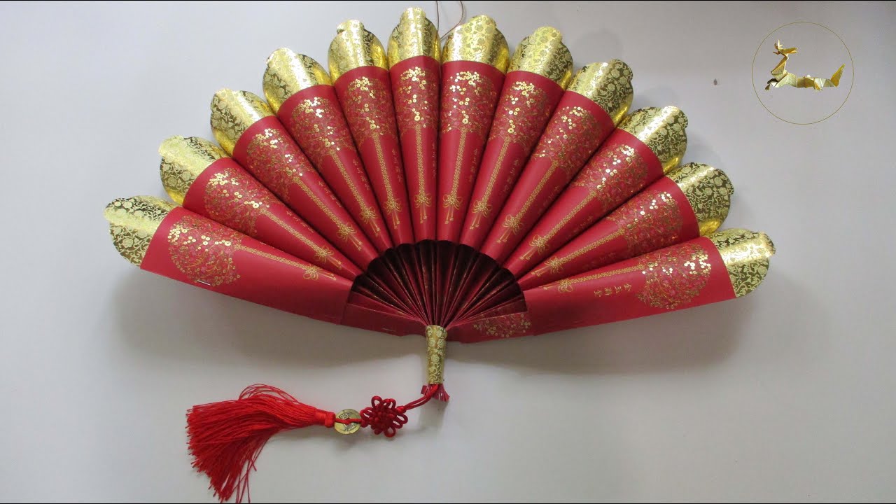 How to make Hongbao Fan (CNY TUTORIAL NO. 122)