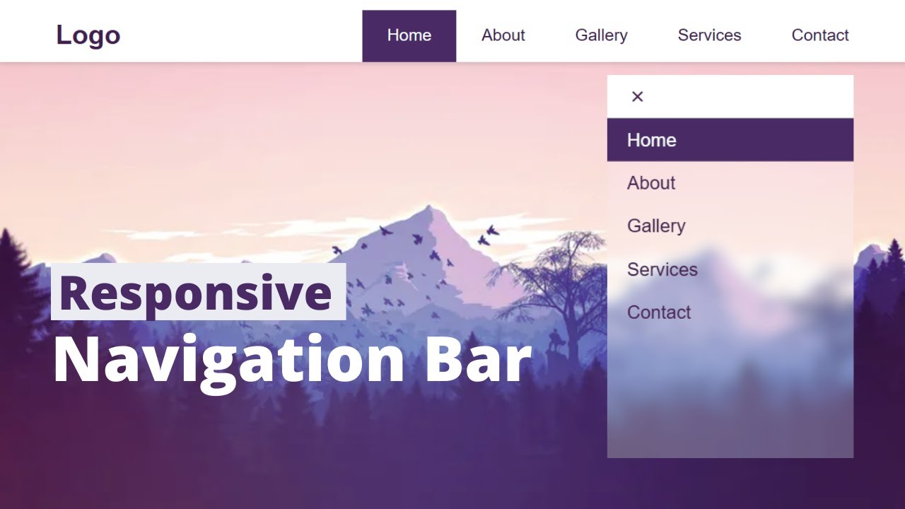 How to Create a Responsive Navigation Bar Using HTML and CSS
