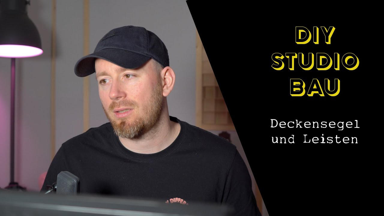 DIY Tonstudio bau 03 - Deckensegel und Leisten