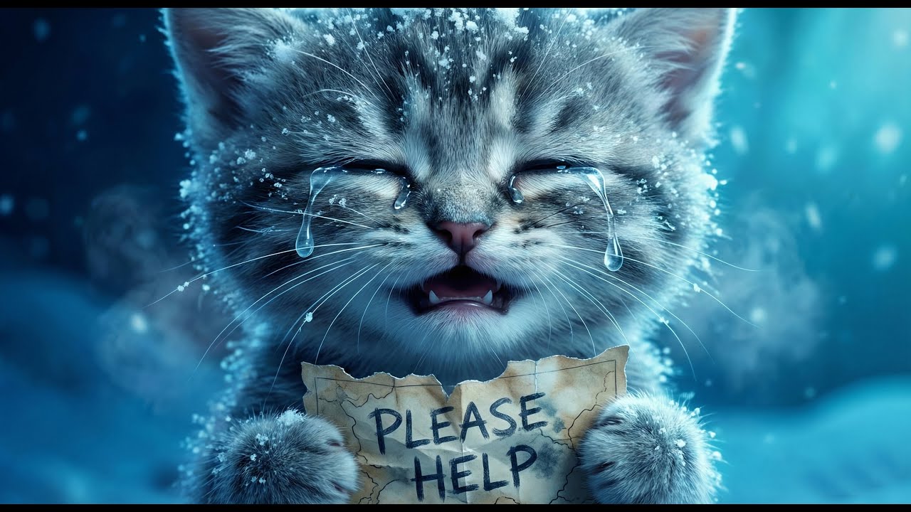 The Frozen Kitten Who Lost His Way... (Heartbreaking to Heartwarming) 💔🐱