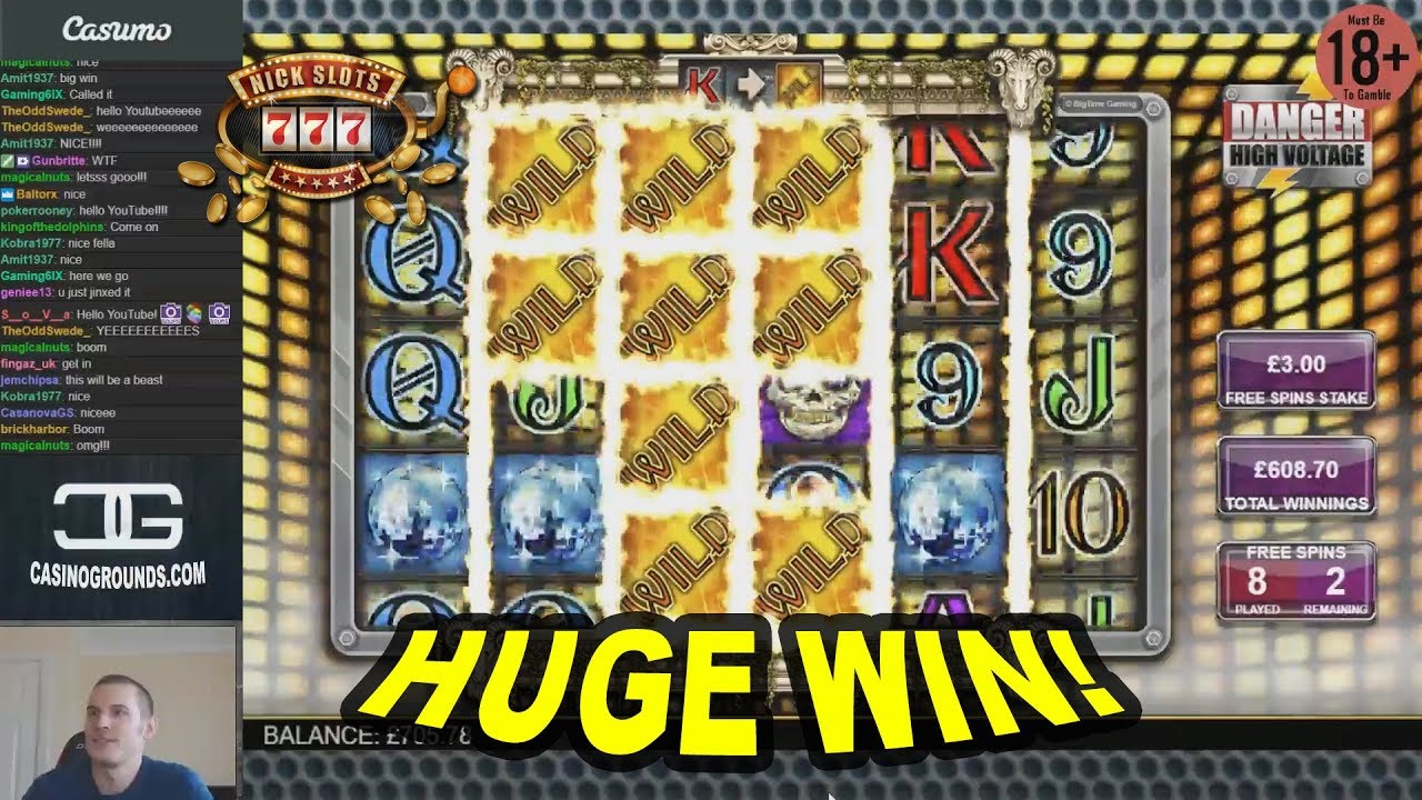 HUGE WIN on Danger High Voltage Slot - &pound;3 Bet