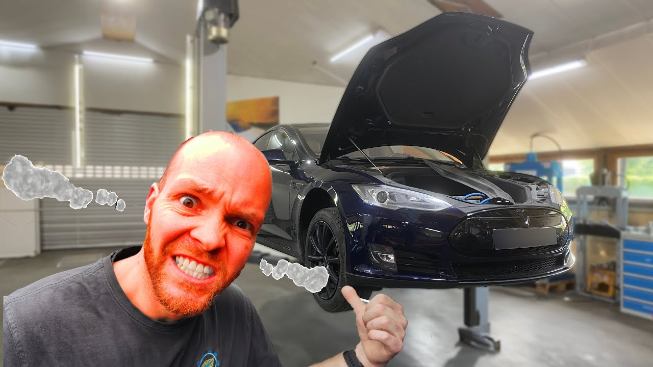 Konkurrenz-Werkstatt schrottet nagelneue Tesla Vorderachse! Unsere Teile sollen Schuld sein?! 😡
