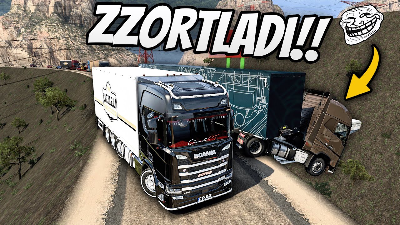 TEHLİKELİ DAĞ YOLLARINDA ET TAŞIDIK !!! | SCANIA R500 İLE ÖLÜMÜNE YOLCULUK | ETS 2