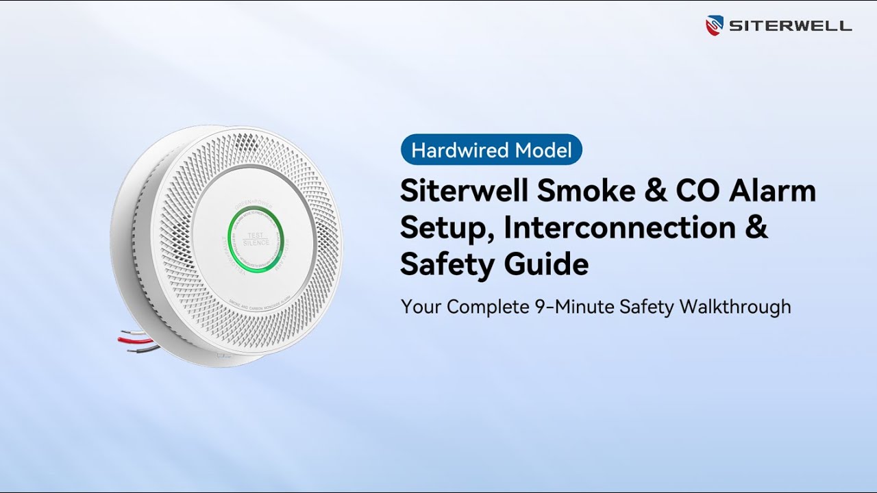 SITERWELL Hardwired Smoke & CO Alarm | Your Full Installation, Interconnection & Safety Guide