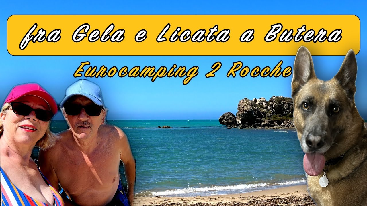 14 Camping 2 Rocche - Butera (CL) con Masha #vanlife #animali #germanshepherd #travel