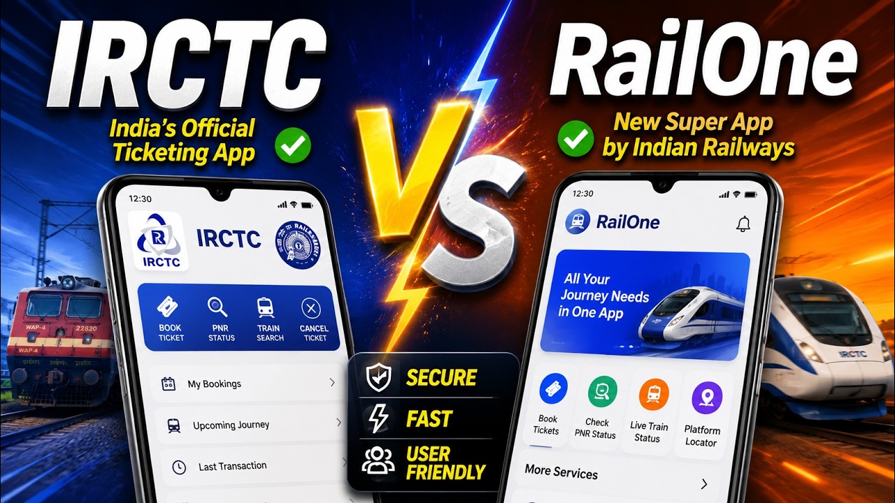 IRCTC vs RailOne: Which Train Booking App is Better? | IRCTC vs RailOne Super App!  | Prime9 Digital