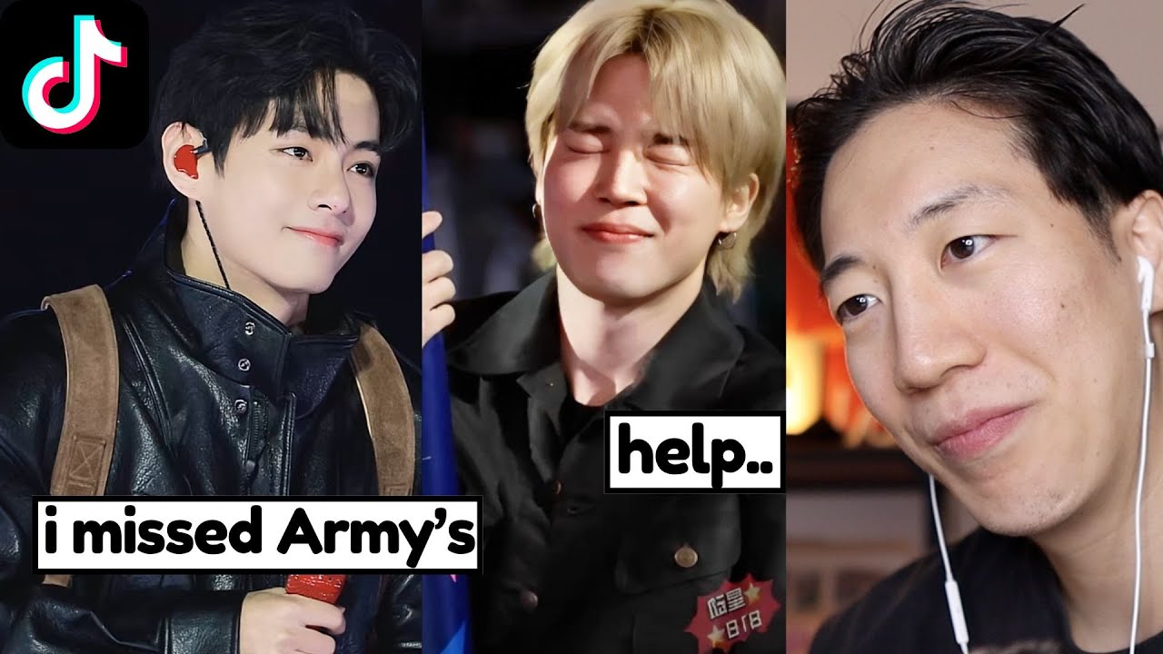 Монтаж клипов BTS в TikTok из-за выступления Чимина и Тэхёна?