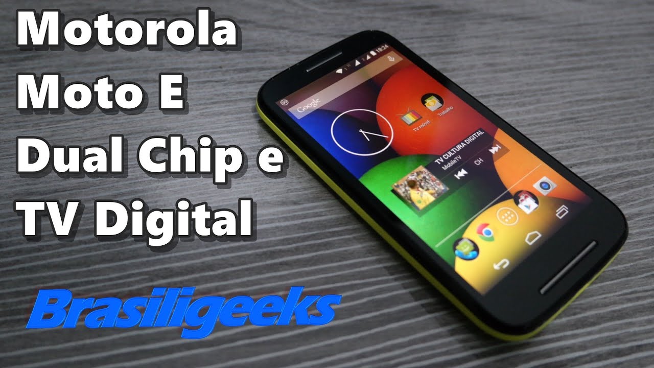 Moto E - Dual Chip e TV Digital - Unboxing e Primeiras Impressões