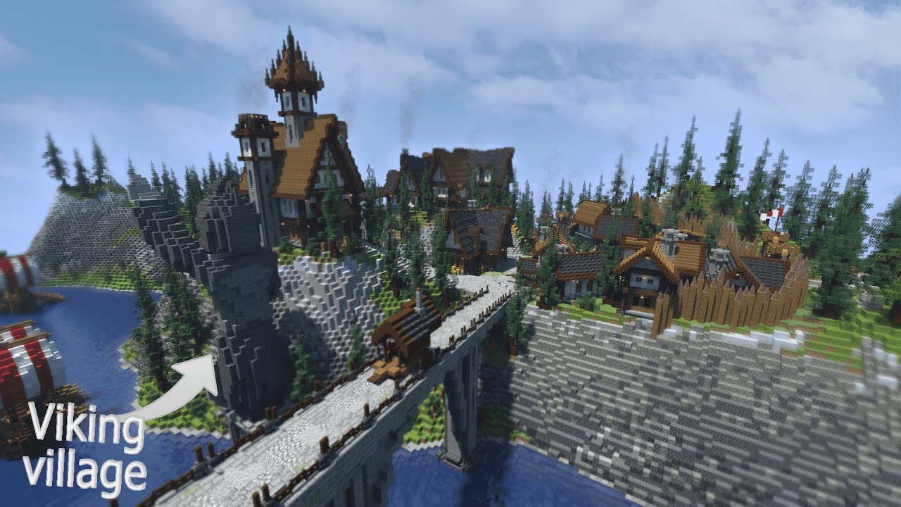 I built an EPIC Minecraft Viking City - Commentated Timelapse