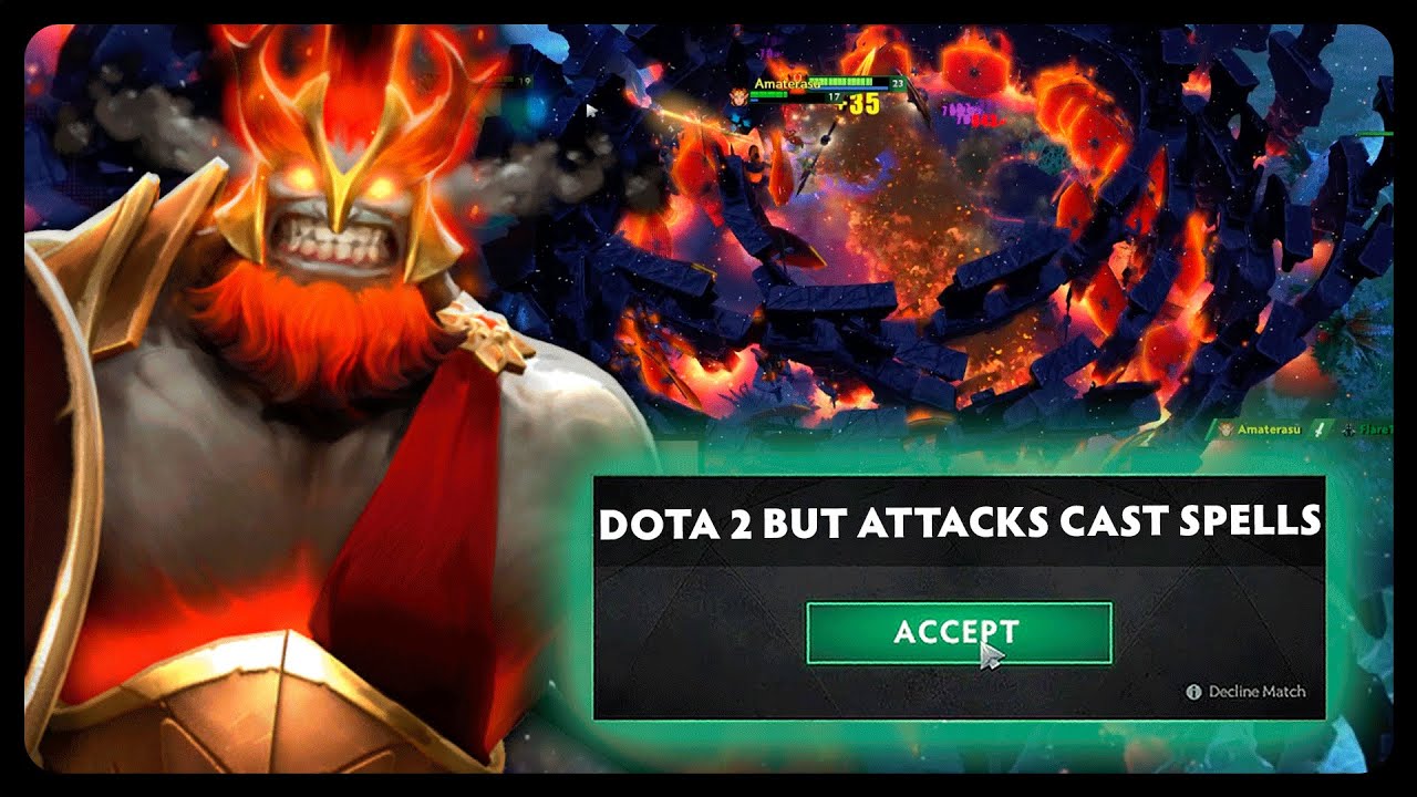 Dota 2 Но атаки используют заклинания