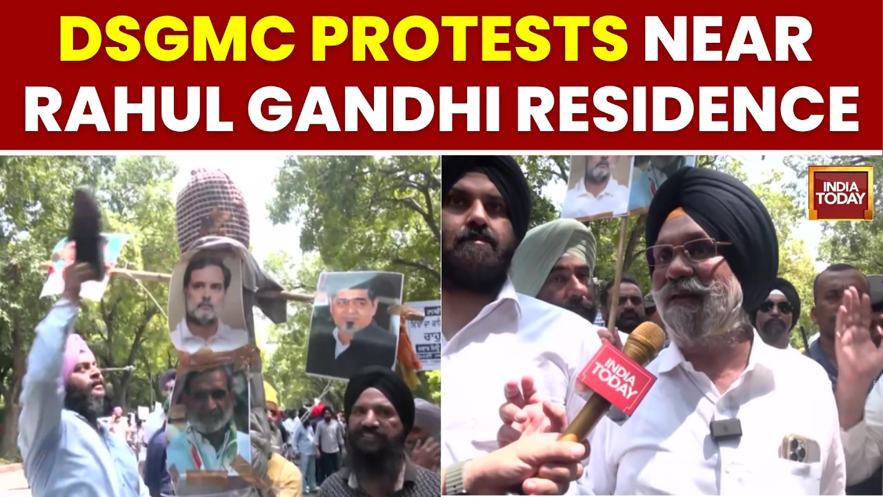 Sajjan Kumar &lsquo;Role Model&rsquo; Row: Sikh Group Protests Outside Rahul Gandhi&rsquo;s Residence | India Today