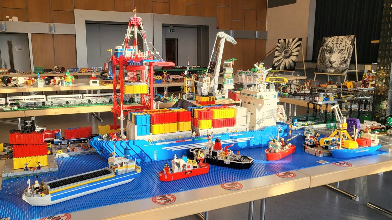 Brickursel Zusammengebaut 2025, Zugfahrvideo, Übersicht Containerhafen 