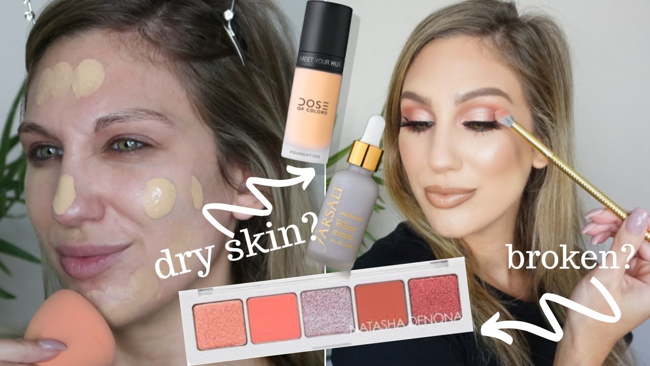 GRWM USING MAKEUP I JUST HAULED   DOSE OF COLORS, NATASHA DENONA + MORE