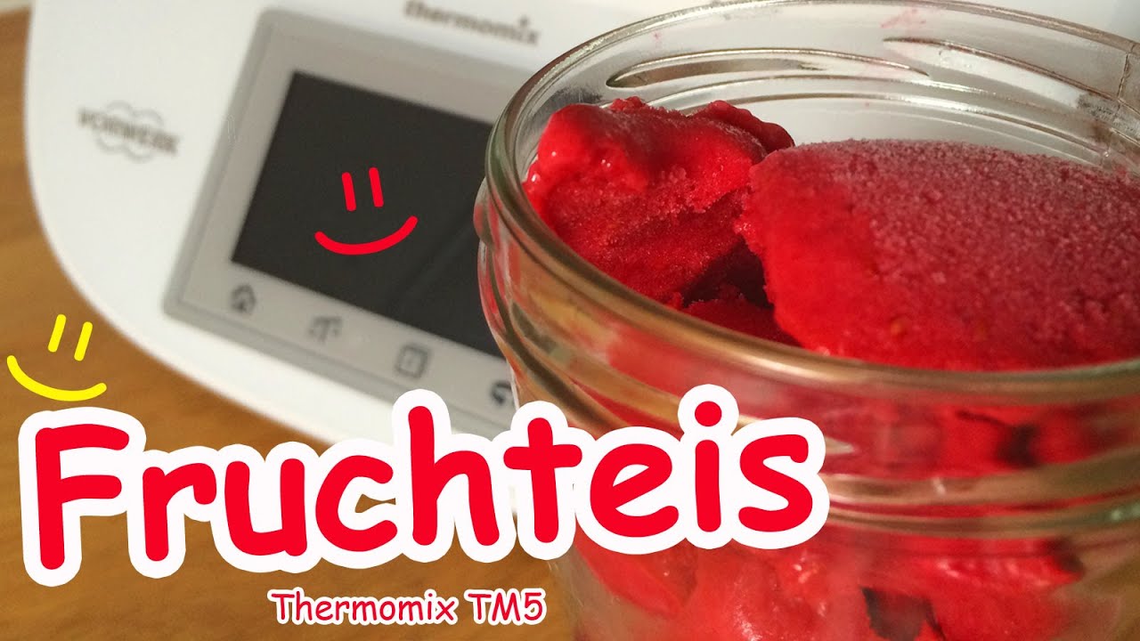Himbeereis oder Erdbeereis schnell und einfach selber machen - Thermomix TM5 TM31