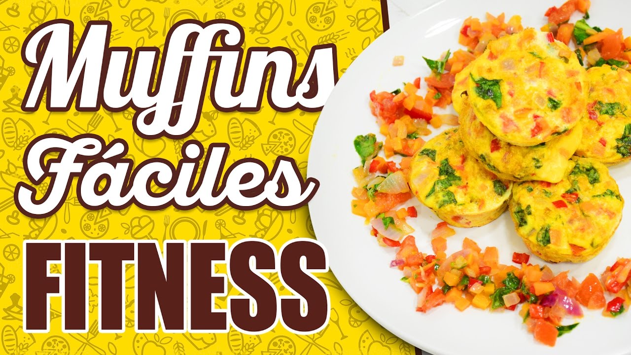 Muffins saludables - Receta Muffins fitness - Muffins salados fáciles y rápidos