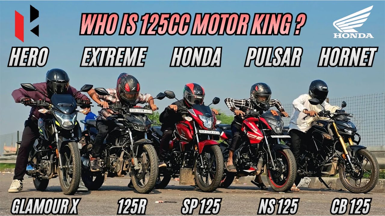 2025 Glamour X vs Extreme 125r vs Hornet cb125 vs Honda sp125 vs Pulsar ns125 🔥 | Who is best ?