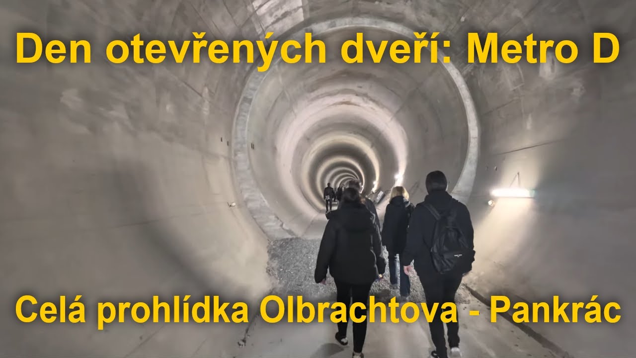 Metro D: den otevřených dveří v úseku Olbrachtova - Pankrác, celá prohlídka, 18. 5. 2025