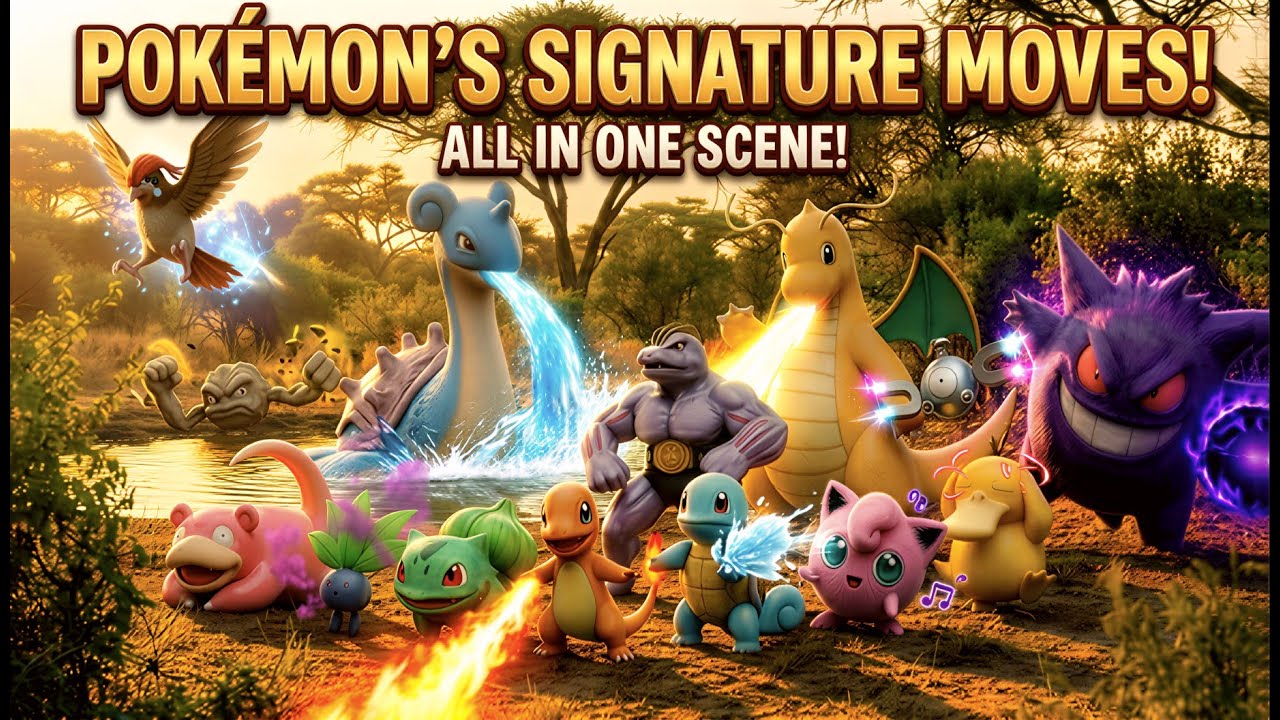 151 Pokémon signature move first generation Real Life Pokémon Documentary