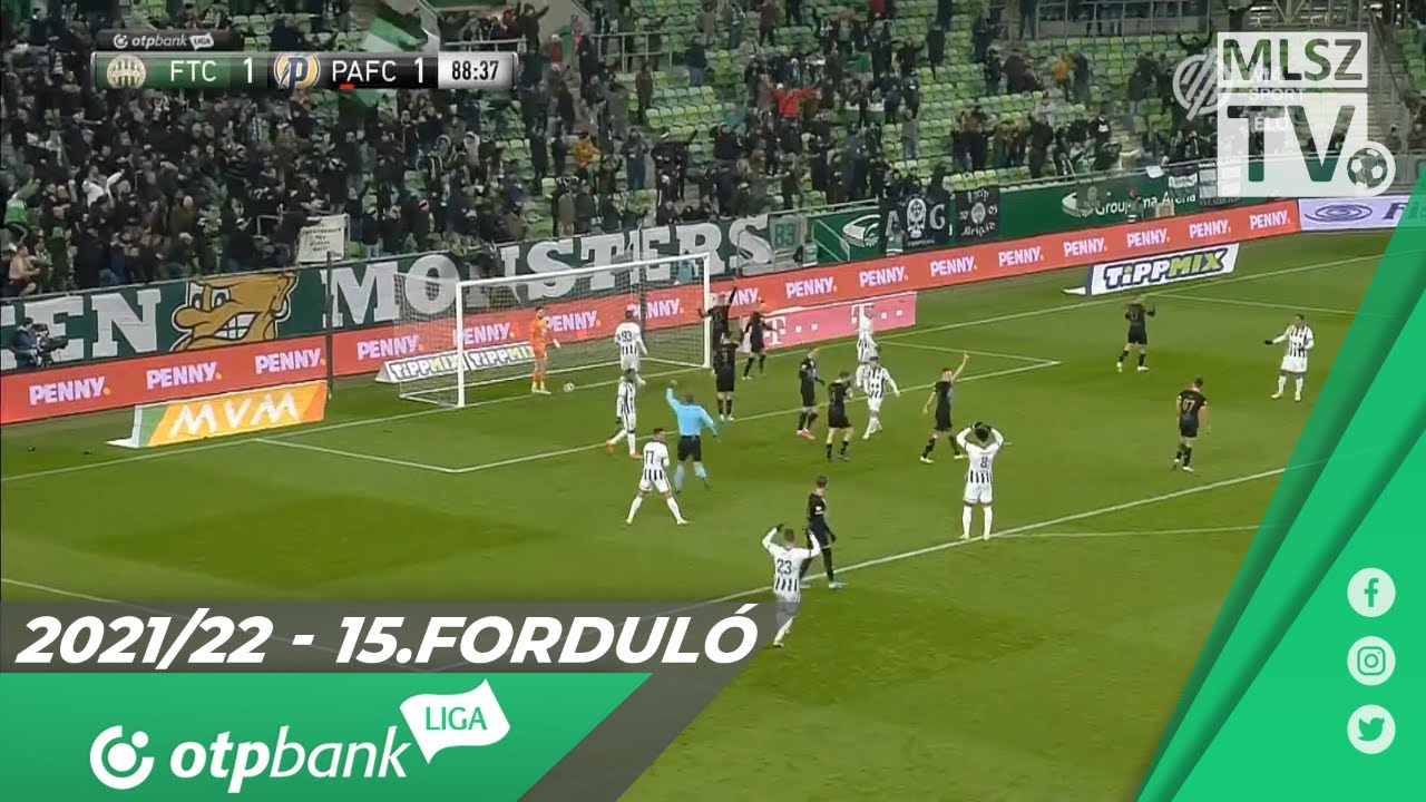Ferencvárosi TC – Puskás Akadémia FC | 1-1 | (1-0) | OTP Bank Liga | 15. forduló | MLSZTV