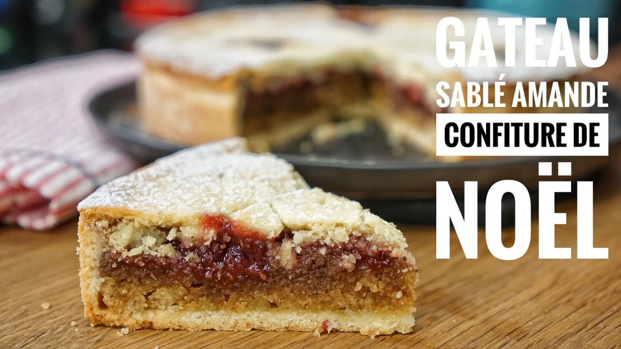Gâteau Sablé Amande Confiture, ma recette facile !
