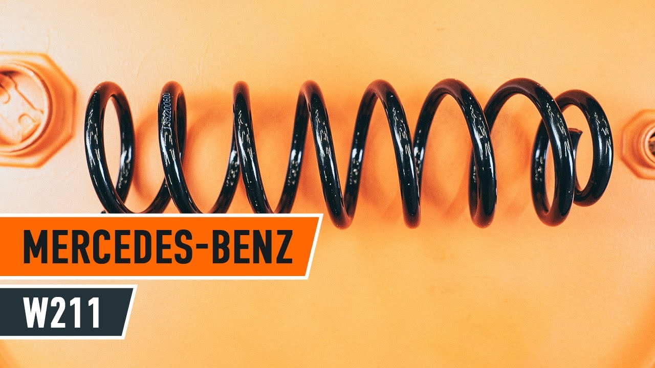 Cоmo cambiar muelles de compresión trasero MERCEDES-BENZ E W211 INSTRUCCIÓN | AUTODOC