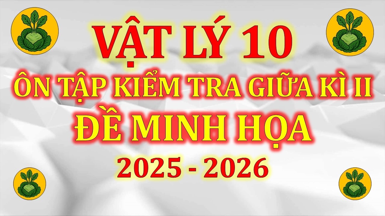 Vật Lí 10 - Ôn tập kiểm tra giữa kì 2 - 2025 2026 | Đề minh họa