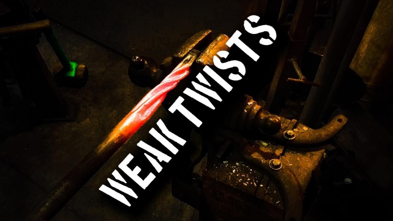 Does twisting metal bar make it weaker?